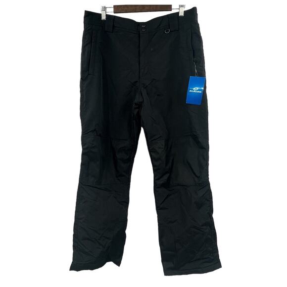 Slalom Water Resistant Insulated Snow Ski Pant Black Men's Large Reinforced Knee - Picture 1 of 6
